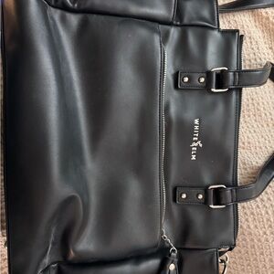 White Elm large gemini Black Tote Bag